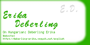 erika deberling business card